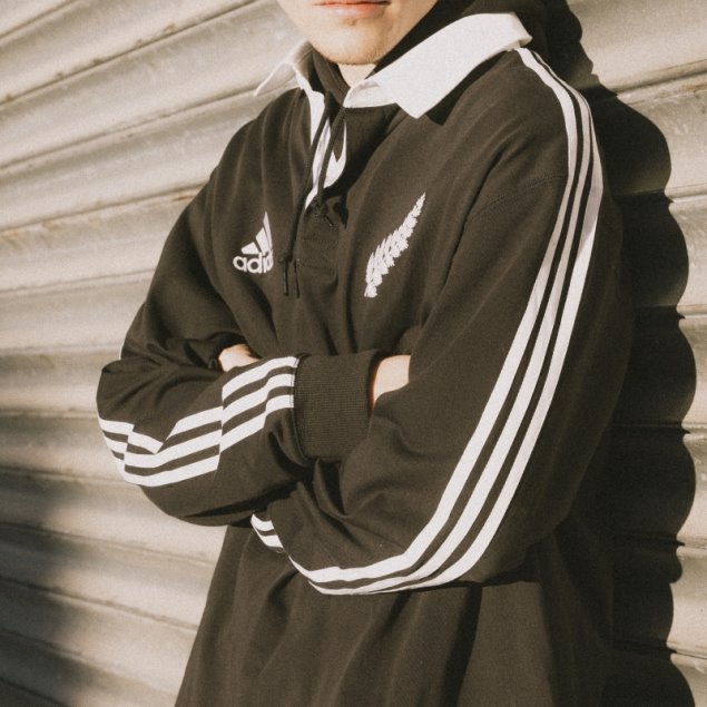 Polo Adidas Negro All Blacks Rugby Heritage