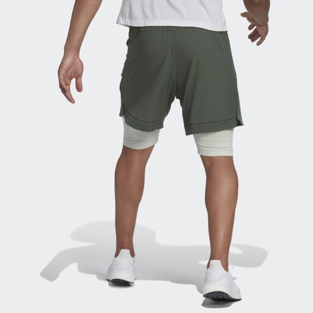 Shorts De Entrenamiento Verde óxido Hiit Spin Adidas