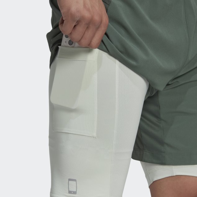 Shorts De Entrenamiento Verde óxido Hiit Spin Adidas