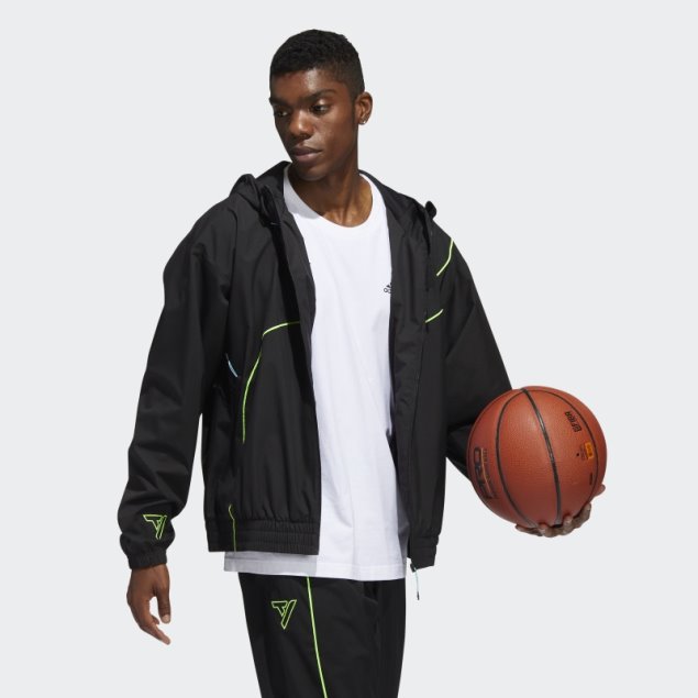 Cortavientos Negro Adidas