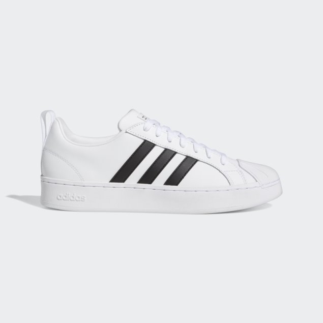 Blanco Streetcheck Cloudfoam Court Zapatos Bajos Adidas