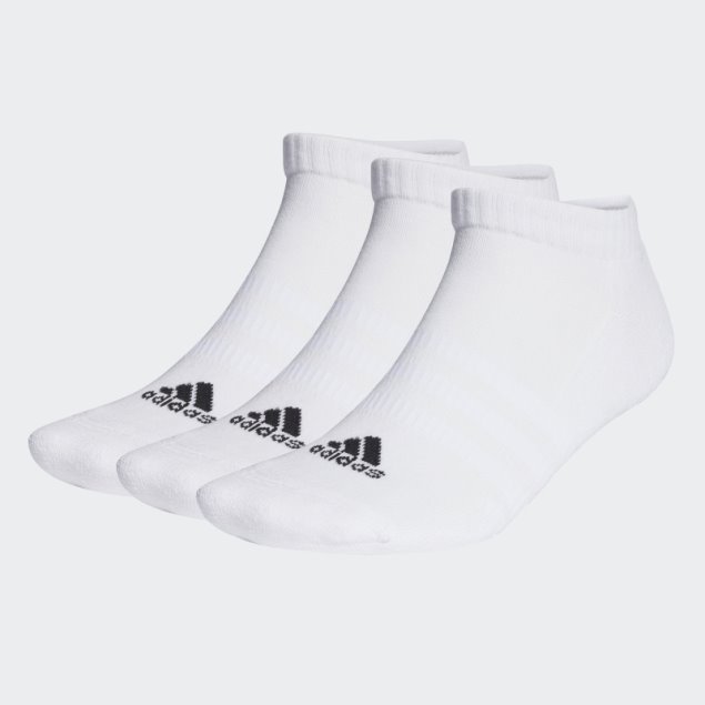 Calcetines Acolchados Corte Bajo 3 Pares Adidas Blanco