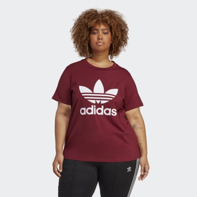Camiseta Adidas Roja Adicolor Classics Trefoil (talla Grande)