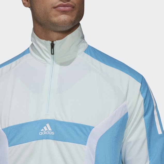 Camiseta Adidas Training Con Cremallera De Un Cuarto, Ice Mint