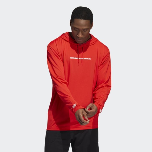 Donovan Mitchell Pullover Sudadera Con Capucha Rojo Adidas