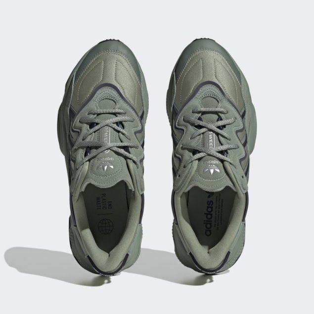 Zapatos Ozweego Plata Verde Adidas