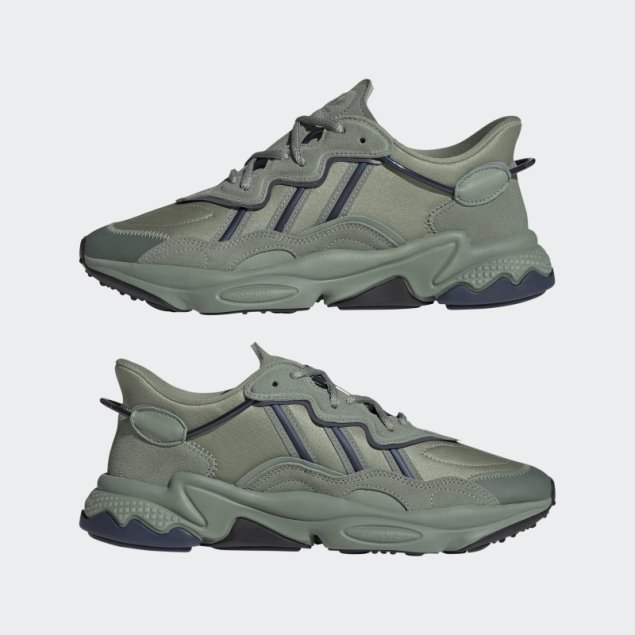 Zapatos Ozweego Plata Verde Adidas