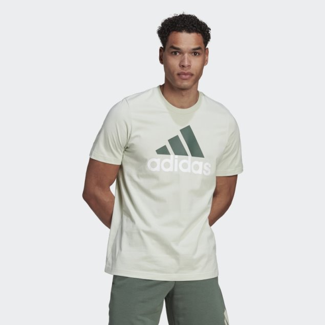 Camiseta Essentials Con Logo Grande Adidas Verde