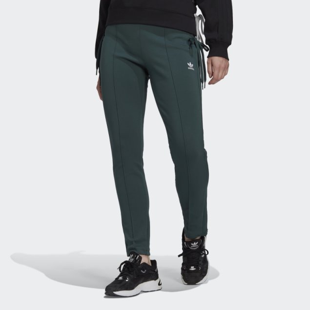 Adidas Pantalones Slim Con Cordones Siempre Original Verde Mineral