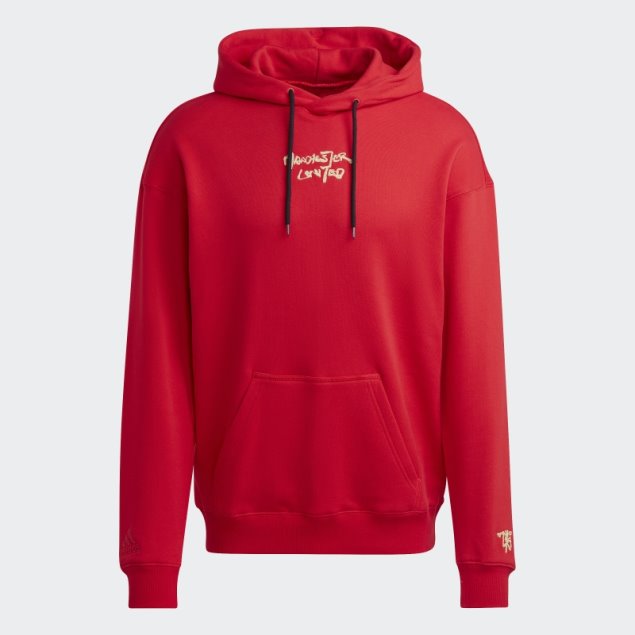 Adidas Manchester United Chinese Story Sudadera Con Capucha Escarlata