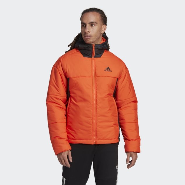 Adidas Bsc 3 Rayas Chaqueta Con Capucha Naranja