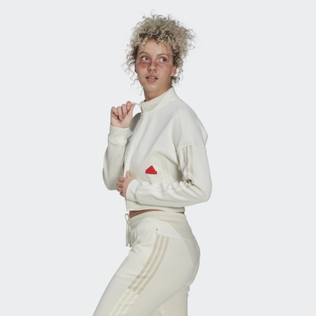 Sudadera Adidas Blanca Corta