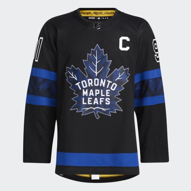 Adidas Camiseta Negra Maple Leafs Tavares Tercera Autentica Pro