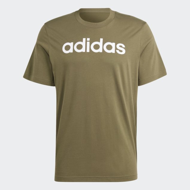 Camiseta Adidas Essentials Single Jersey Linear Con Logo Bordado