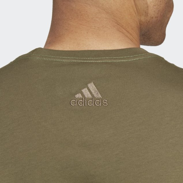 Camiseta Adidas Essentials Single Jersey Linear Con Logo Bordado