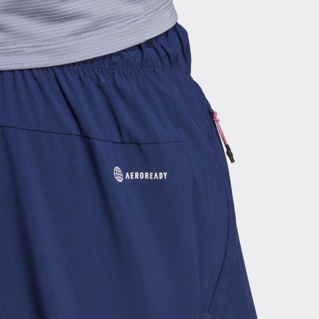 Shorts De Entrenamiento Azul Oscuro Con 3 Rayas De Iconos De Tren De Adidas