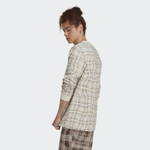 Camiseta De Manga Larga Con Estampado Allover Adidas Adidas Blanco