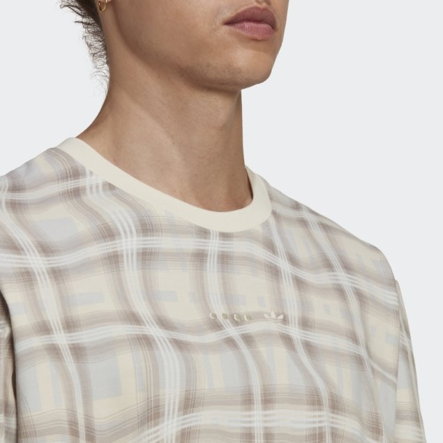 Camiseta De Manga Larga Con Estampado Allover Adidas Adidas Blanco