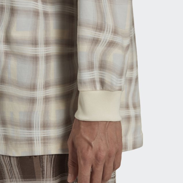 Camiseta De Manga Larga Con Estampado Allover Adidas Adidas Blanco