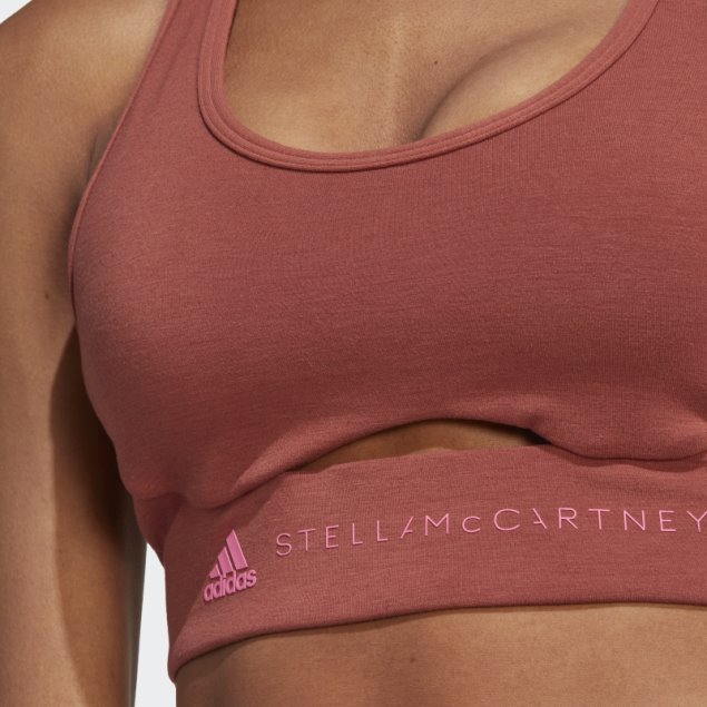 Adidas By Stella Mccartney Sujetador De Sujeción Media Truestrength Sepia Caliente
