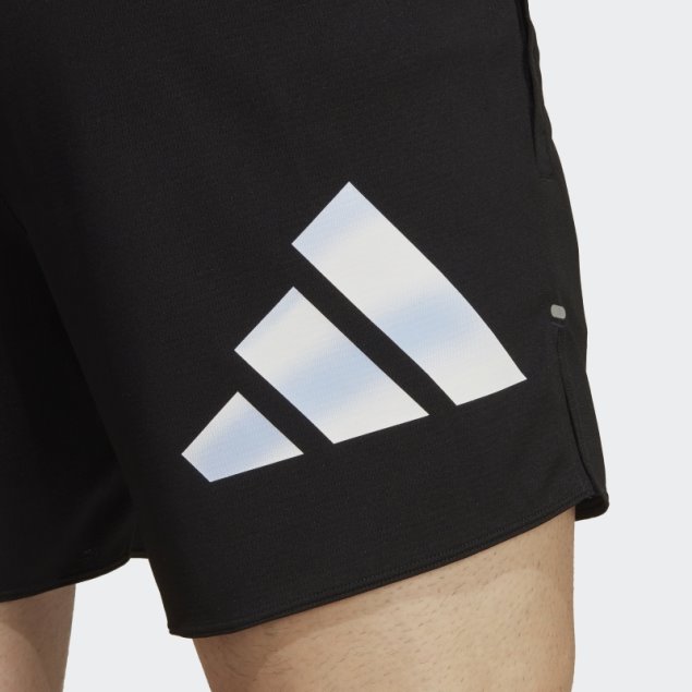 Shorts Negros Con Logo De 3 Barras Adidas Run Icons