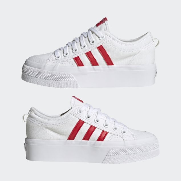Adidas Nizza Plataforma Zapatos Escarlata