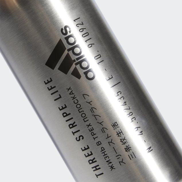 Botella Metal Acero Transparente 1l Adidas