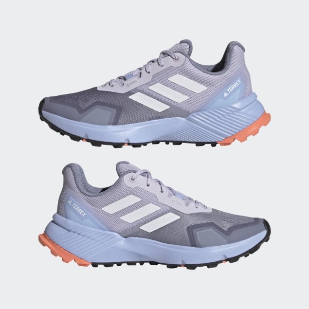 Zapatillas Terrex Soulstride Trail Running Adidas Plata Violeta