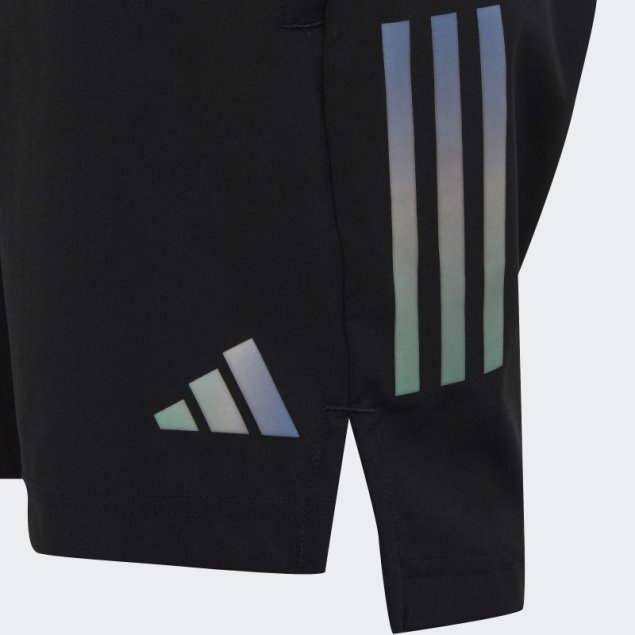 Negro Adidas Aeroready 3 Rayas Shorts Tejidos