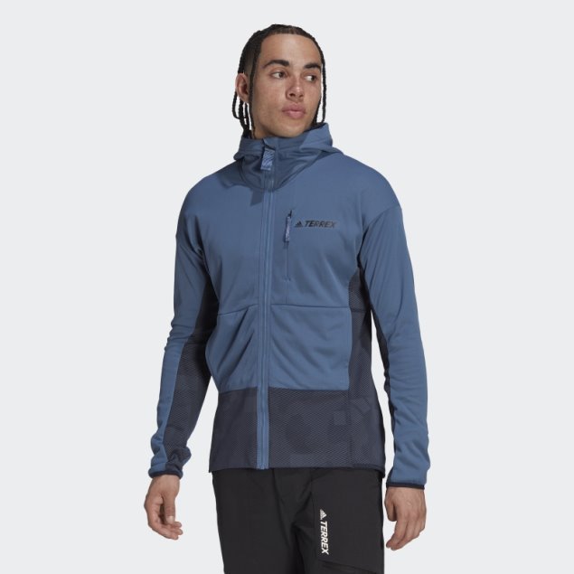 Adidas Terrex Zupahike Chaqueta Polar Con Capucha Acero