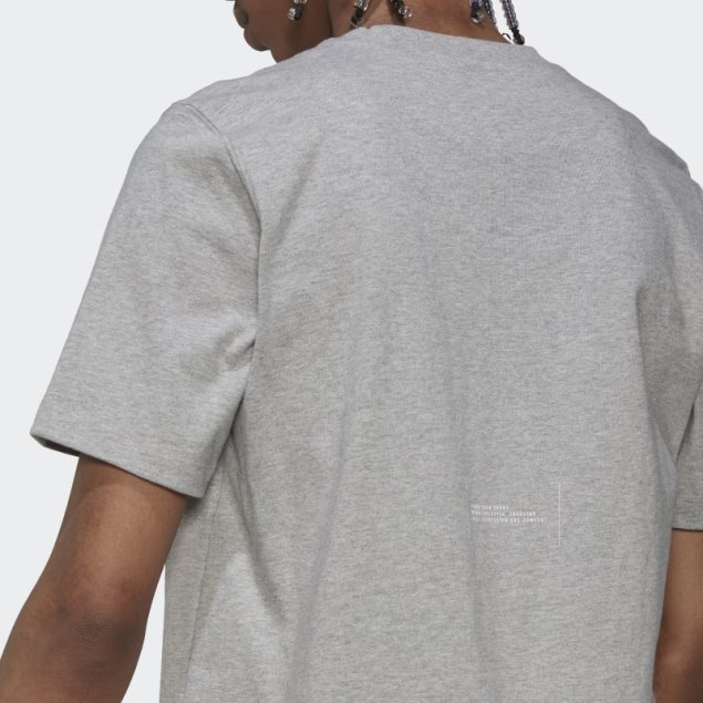 Camiseta Clásica Gris Medio Adidas