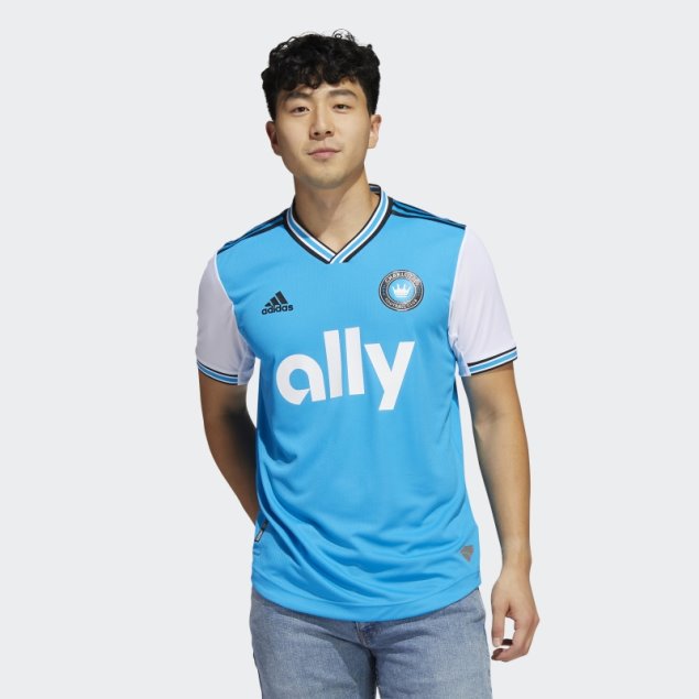 Camiseta Adidas Charlotte Fc 22/23 Primera Equipación Azul Auténtico