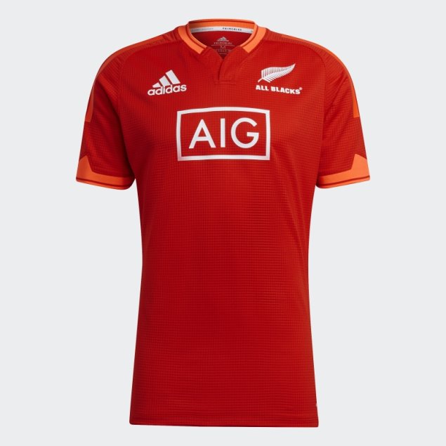 Adidas Rojo All Blacks Rugby Primeblue Réplica Camiseta De Entrenamiento