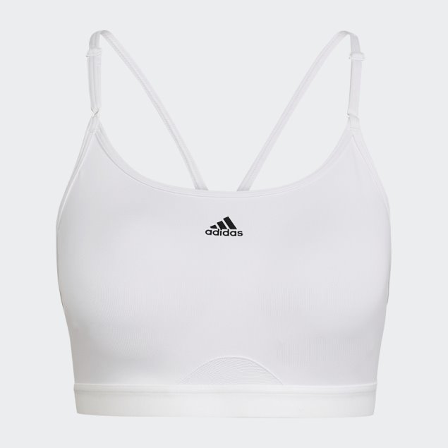 Sujetador Adidas Aeroreact Training Light-support Blanco
