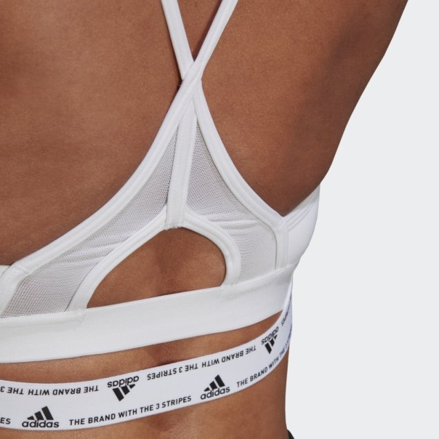 Sujetador Adidas Aeroreact Training Light-support Blanco