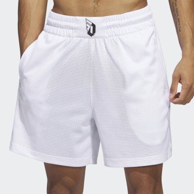 Pantalón Corto Adidas Dame 9 Blanco