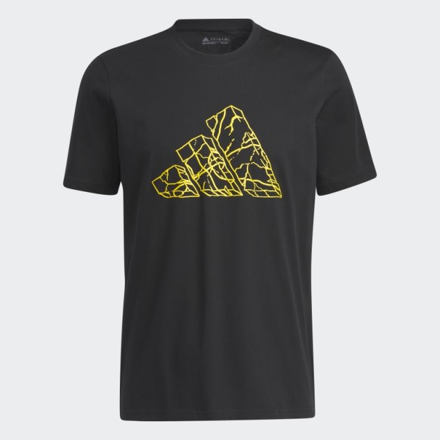 Adidas Pass Rock Basketball Graphic Camiseta Negra