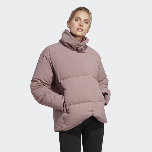Gran Baffle Abajo Chaqueta Adidas Púrpura