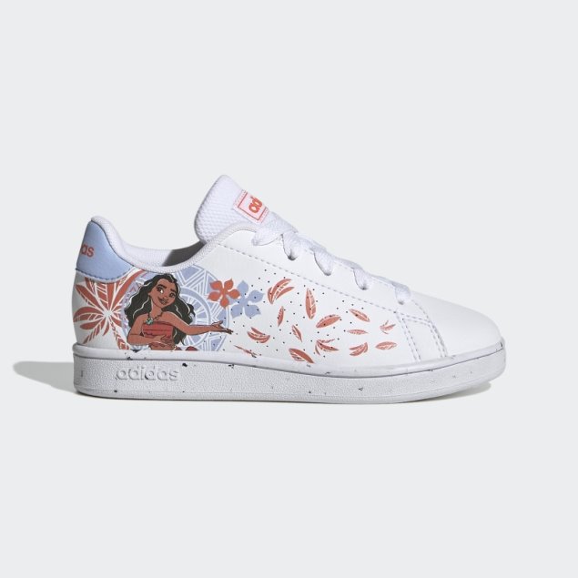 Blanco Adidas X Disney Ventaja Moana Zapatos De Moda