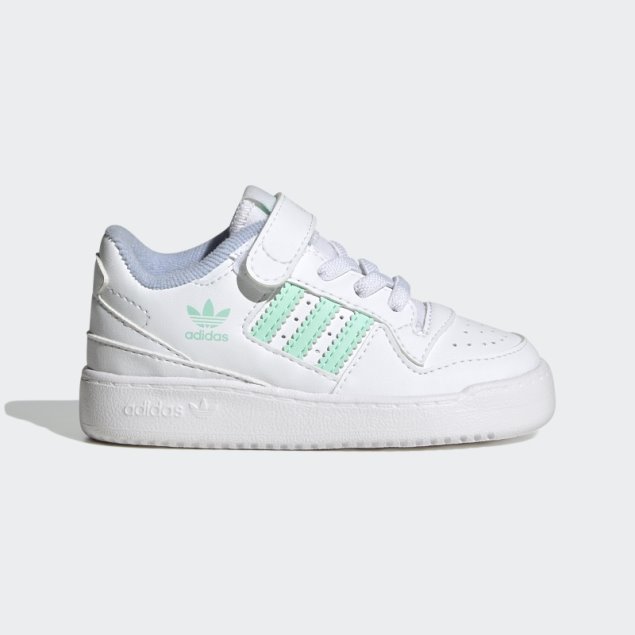 Zapatillas Adidas Forum Bajas Blancas/verdes/azules