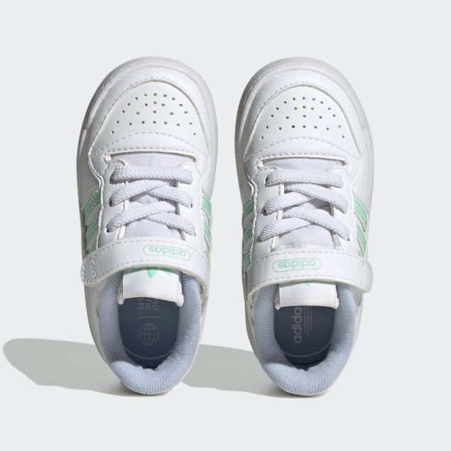 Zapatillas Adidas Forum Bajas Blancas/verdes/azules