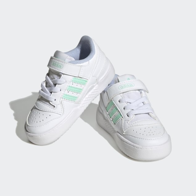 Zapatillas Adidas Forum Bajas Blancas/verdes/azules