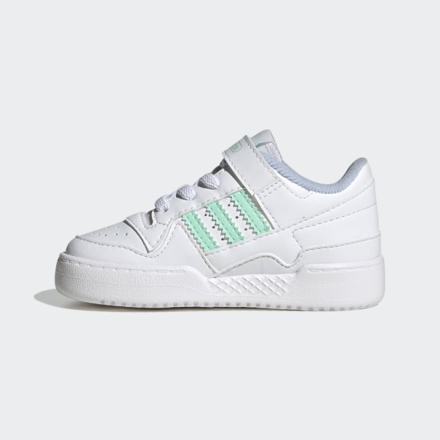 Zapatillas Adidas Forum Bajas Blancas/verdes/azules