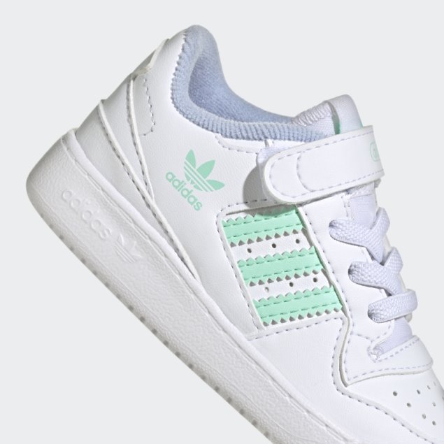 Zapatillas Adidas Forum Bajas Blancas/verdes/azules