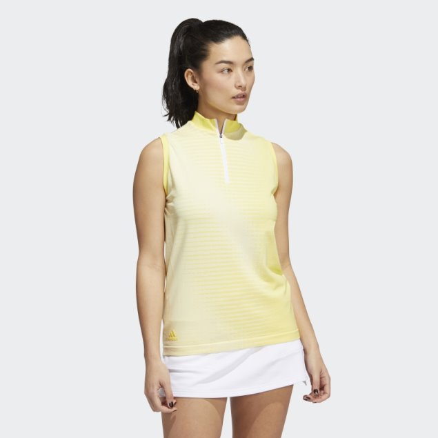 Polo Sin Mangas Primeknit Amarillo Adidas