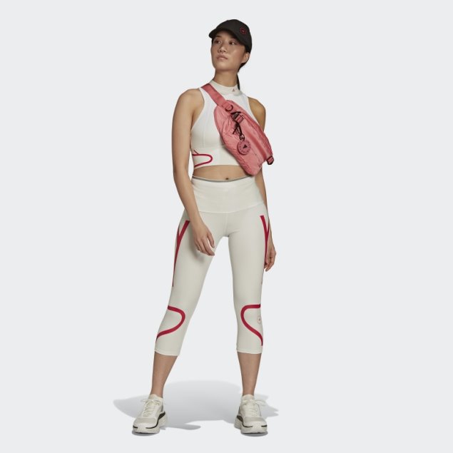 Blanco Adidas By Stella Mccartney Truepace Heat.rdy 3/4 Mallas Para Correr Moda