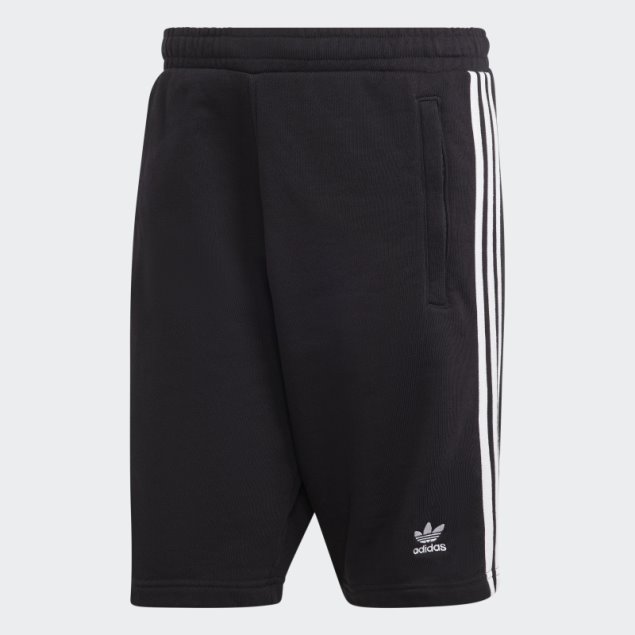 Pantalón Corto Deportivo Adicolor Classics 3 Rayas Negro Adidas