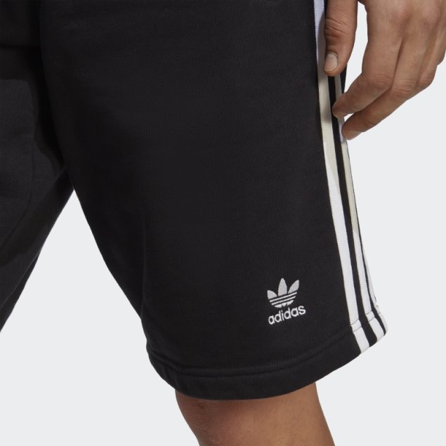 Pantalón Corto Deportivo Adicolor Classics 3 Rayas Negro Adidas