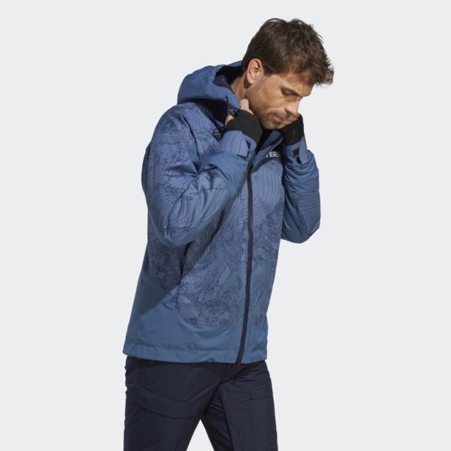 Adidas Steel Terrex Chaqueta Gráfica De Nieve Con Aislamiento De 2 Capas