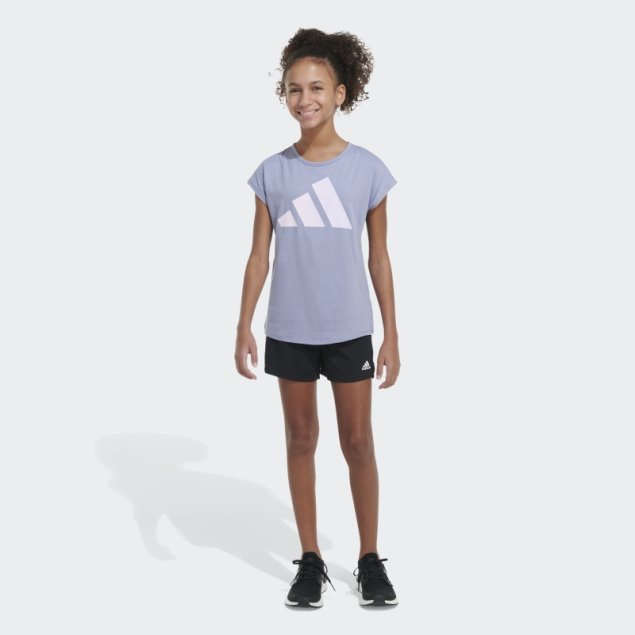 Camiseta Ss Essential Adidas Plata Violeta